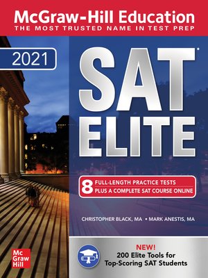 cover image of McGraw-Hill Education SAT Elite 2021